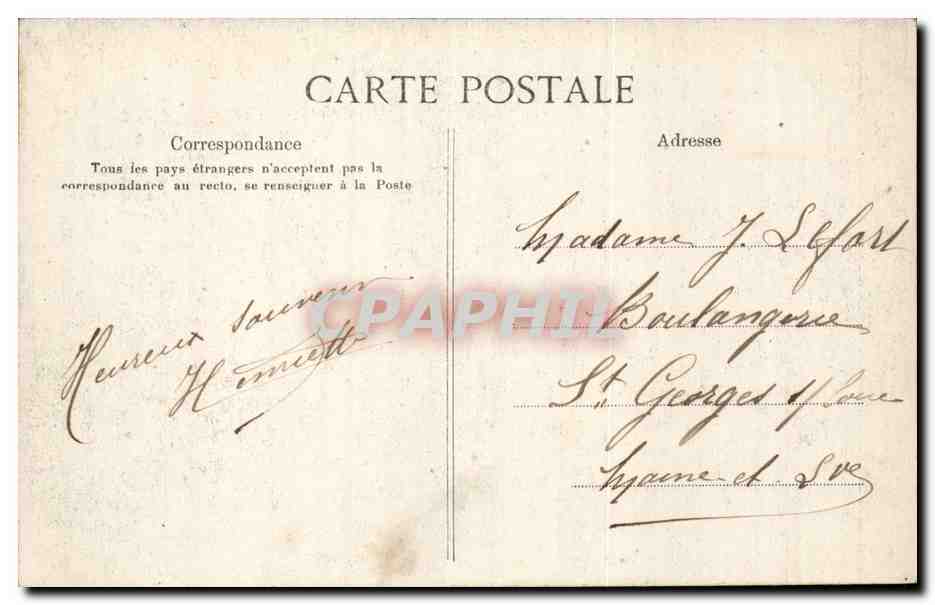 Paris CPA Le Petit Journal Bureau de l'administrateur delegue Directeur de la Redaction TOP (journal presse media) — Verso