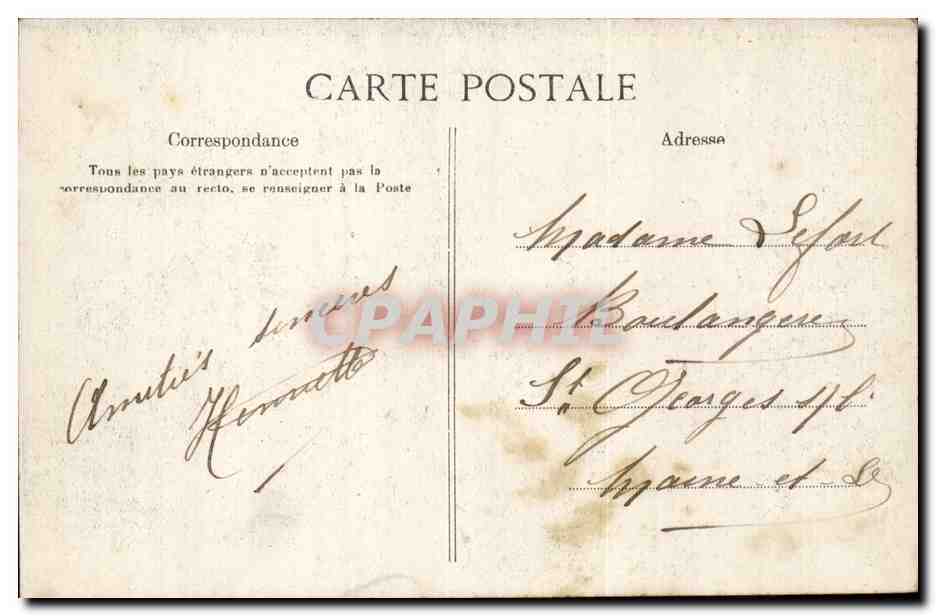 Paris CPA Le petit journal L'antichambre de l'administrateur delegue TOP (journal presse media) — Verso