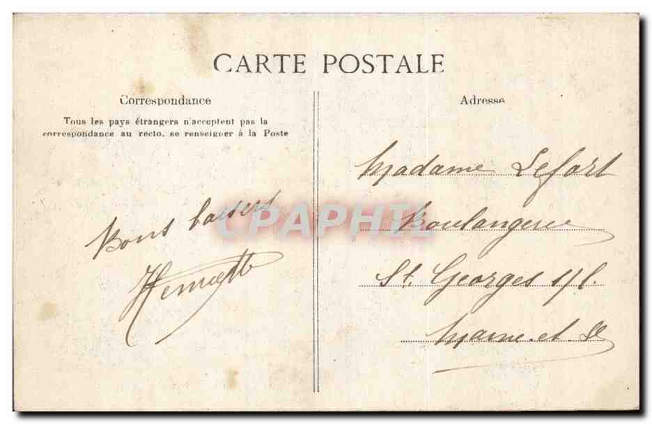 Paris CPA Le Petit Journal Imprimerie administrative et service du patron de la Mode TOP (journal presse media) — Verso