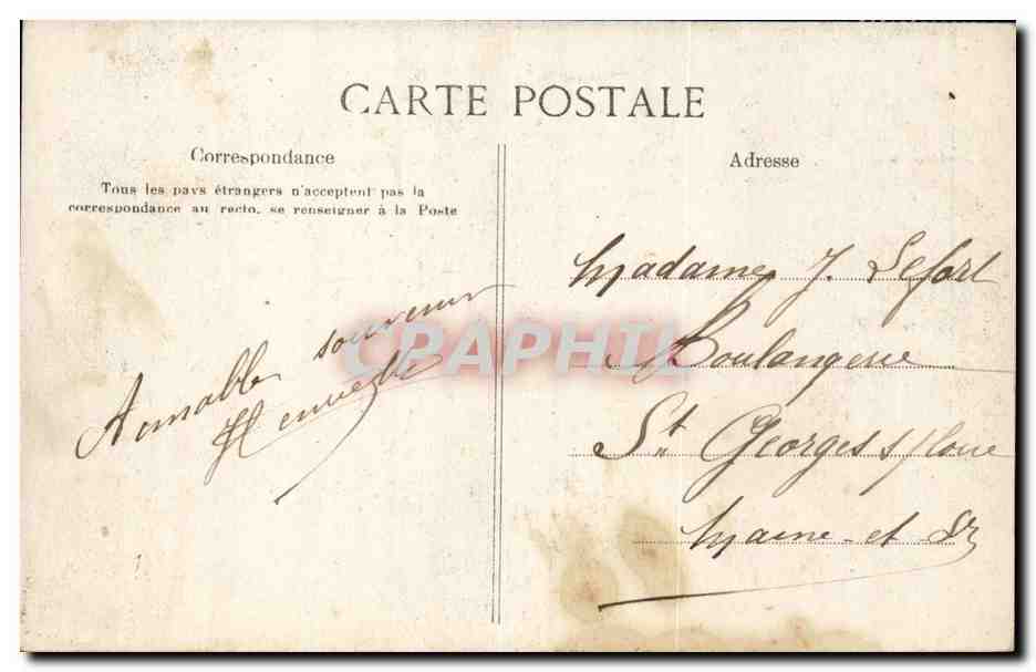Paris CPA Le Petit Journal Une partie du service de la Papeterie TOP (journal presse media) — Verso