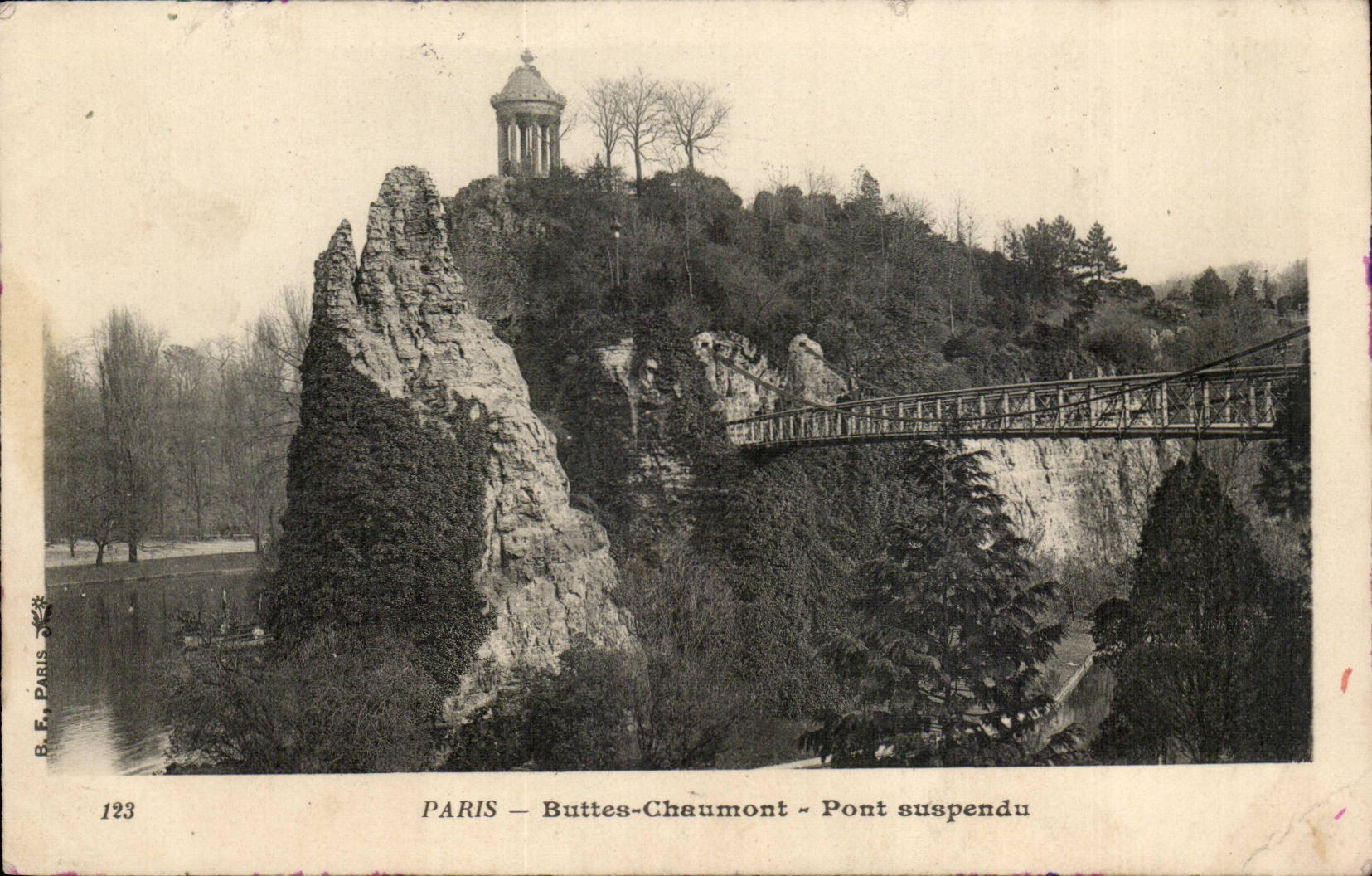PARIS — Buttes-Chaumont — Hängebrücke — B.E. Paris 123