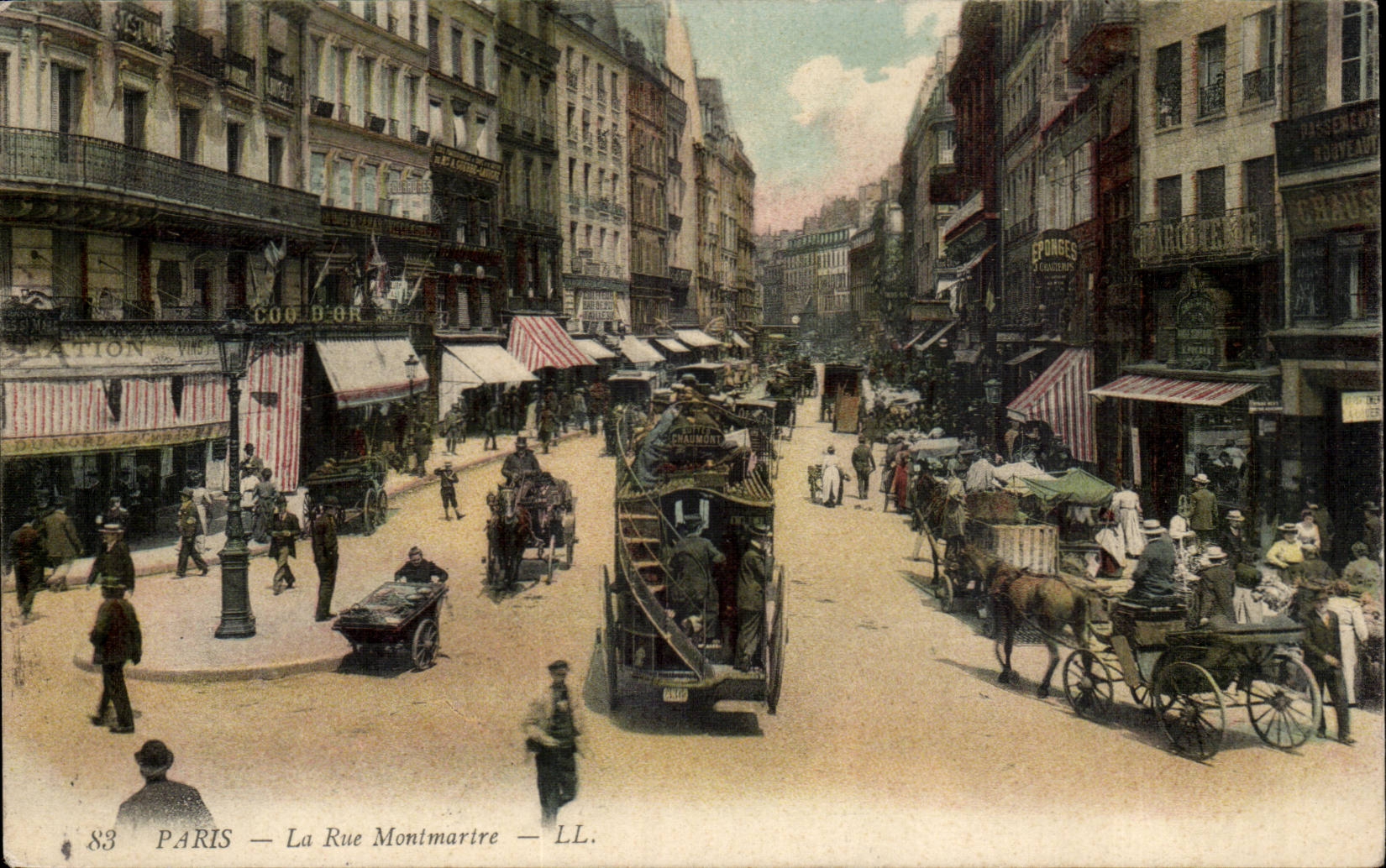 Paris CPA rue Montmartre