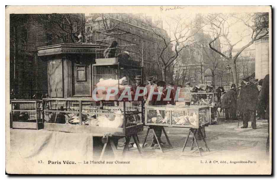 París Vécu — El Mercado de Aves — L. J. & C°, Augouaîme-Paris