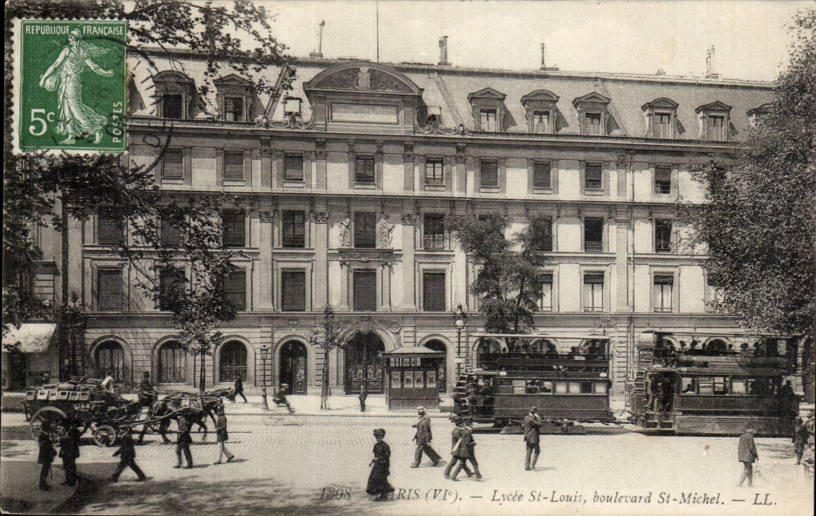 Parijs (VI) — Lycée St-Louis, boulevard St-Michel — LL.