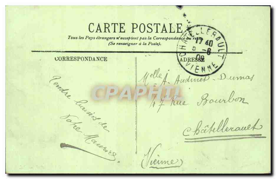 Parijs (VI) — Lycée St-Louis, boulevard St-Michel — LL. — Achterkant
