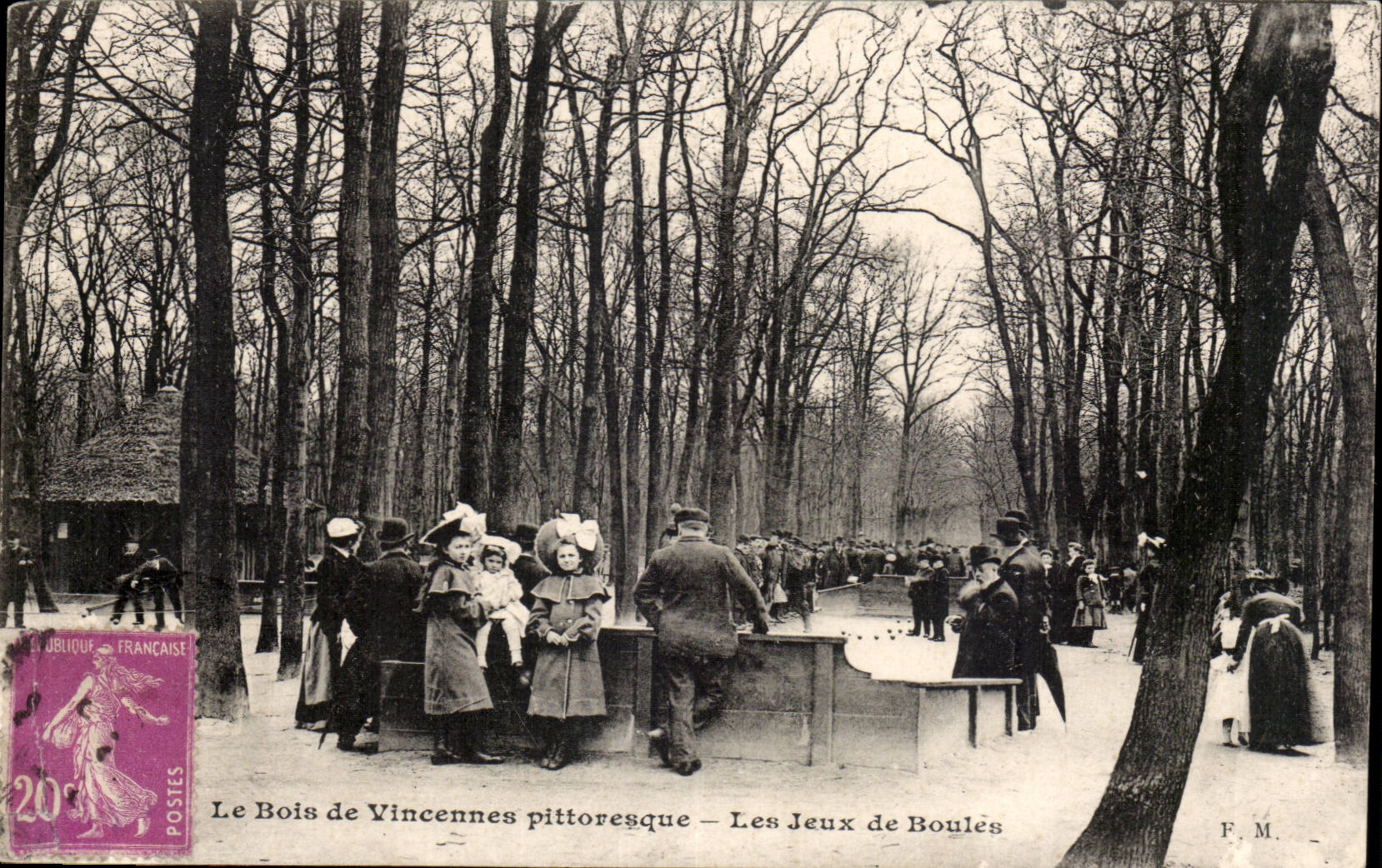 Het Bois de Vincennes pittoresk — De Boulès-spelletjes — F.M.