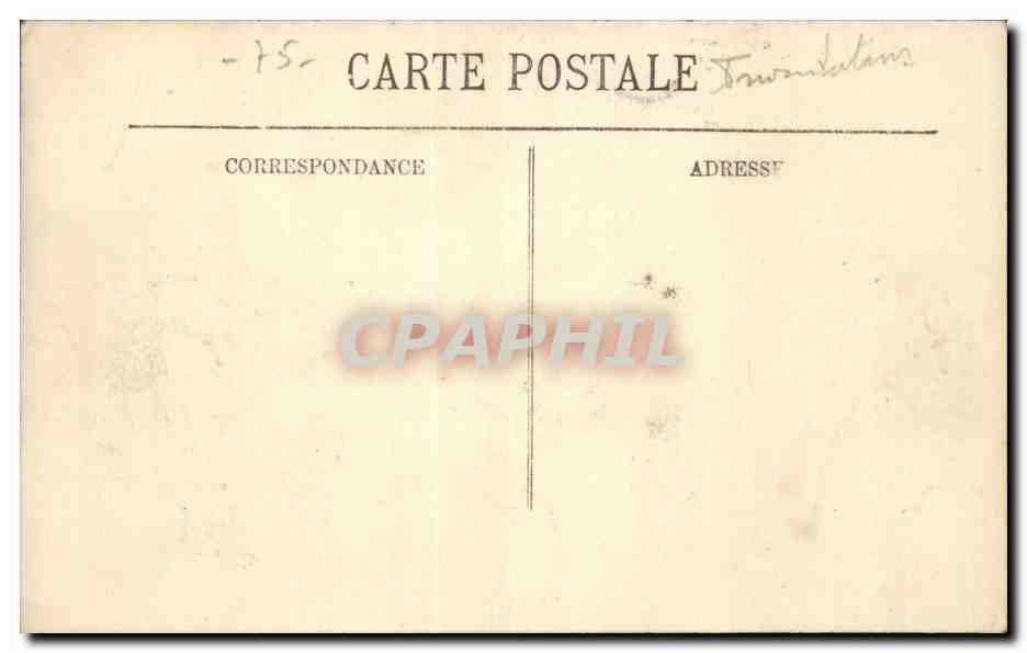 Inondations de Paris — Janvier 1910 — LL. n°66 — Verso