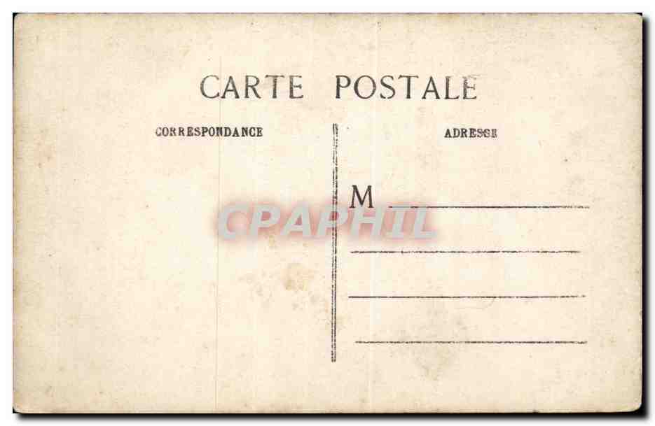 Paris CPA Le port des cygnes Inondations 1910 — Verso
