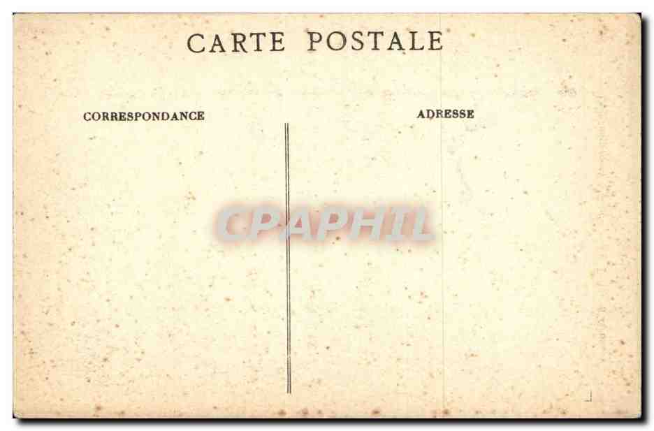 Paris CPA Demenagement a l'aide d'une tonne d'arrosage Rue Fabert Inondations 1910 — Rückseite