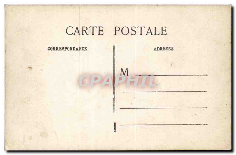 Paris CPA Quai d'Orsay Inondations 1910 — Rückseite
