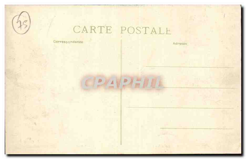 Parijs-Venetië — Overstromingen 1910 — Rue Poulletier — Achterkant