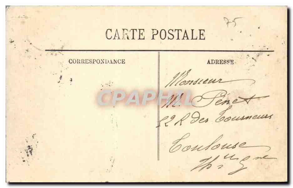 Inondations de Paris (Janvier 1910) — Quai de la Rapée — LL. — Verso