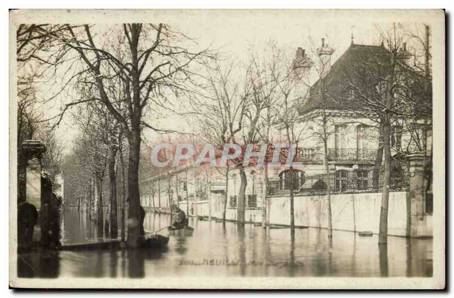 Neuilly CPA Inondations 1910