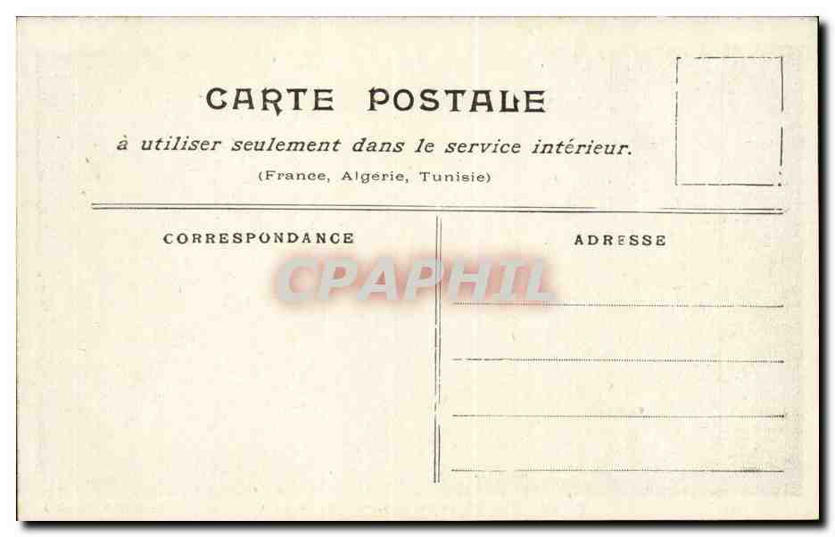 Paris CPA Inondations 1910 Rue de Lille — Rückseite