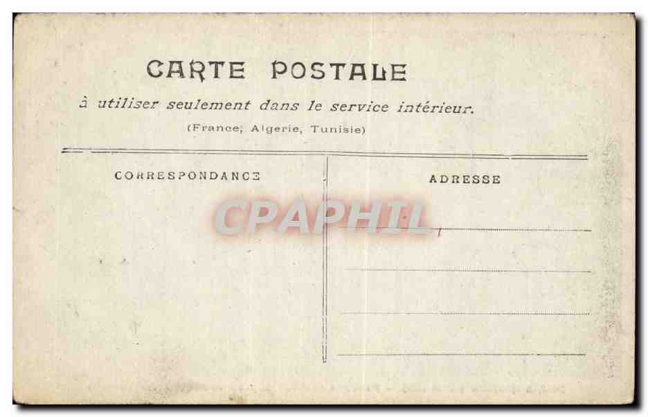 Paris CPA Inondations 1910 Pontons des bateaux parisiens (quai d'Auteuil) — Rückseite
