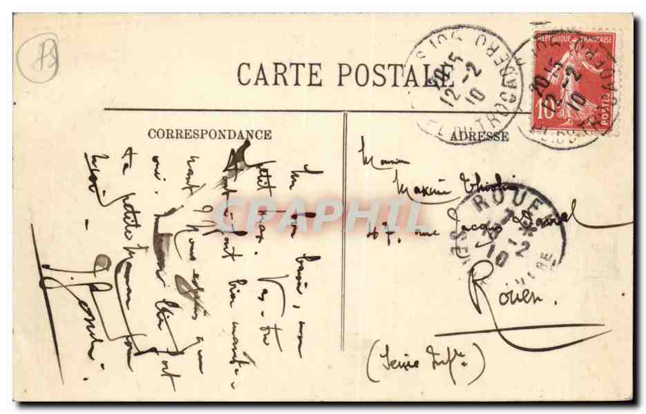 Inondations de Paris (Janvier 1910) — Les Passerelles Rue de Braune — LL. — Verso