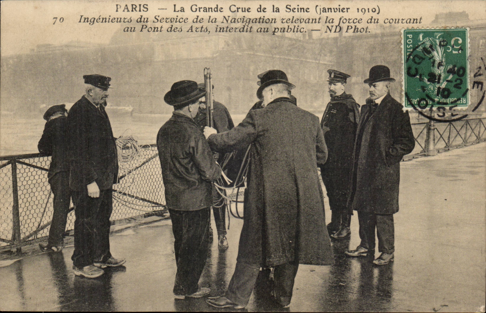 PARIS — La Grande Crue de la Seine (janvier 1910) — ND Phot. n°70