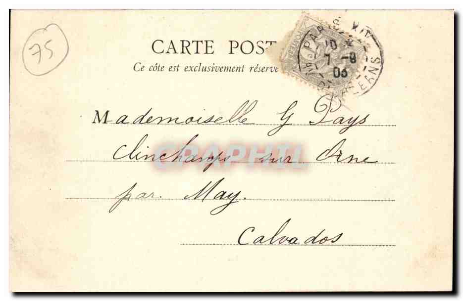 Paris CPA Gare de l'est — Rückseite