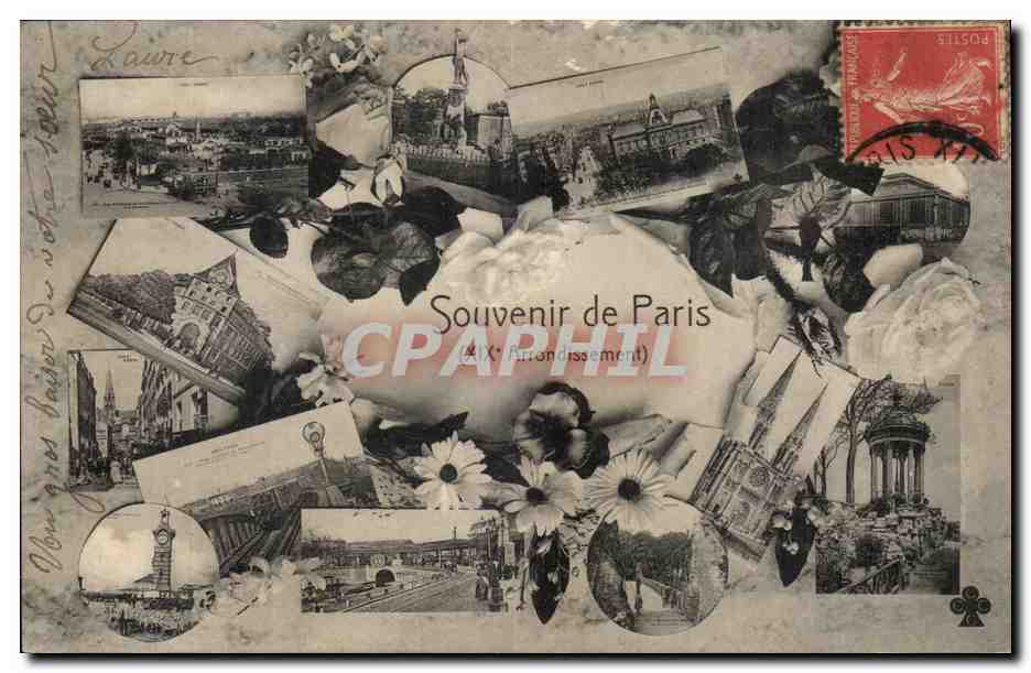 Paris CPA Souvenir 19eme
