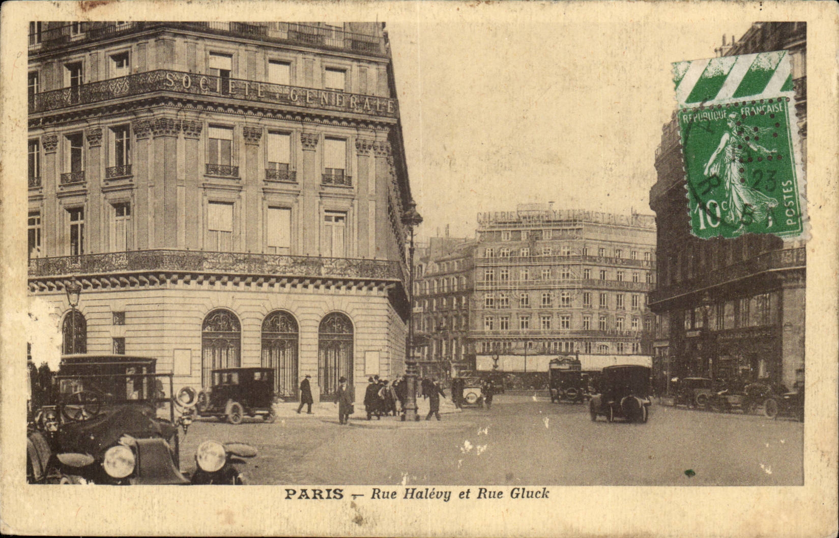 Paris CPA Rue Halevy et rue Gluck