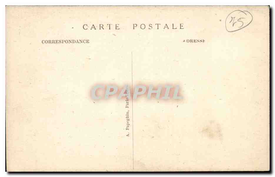Paris CPA Sainte Chapelle Oratoire de Louis XI  — Rückseite