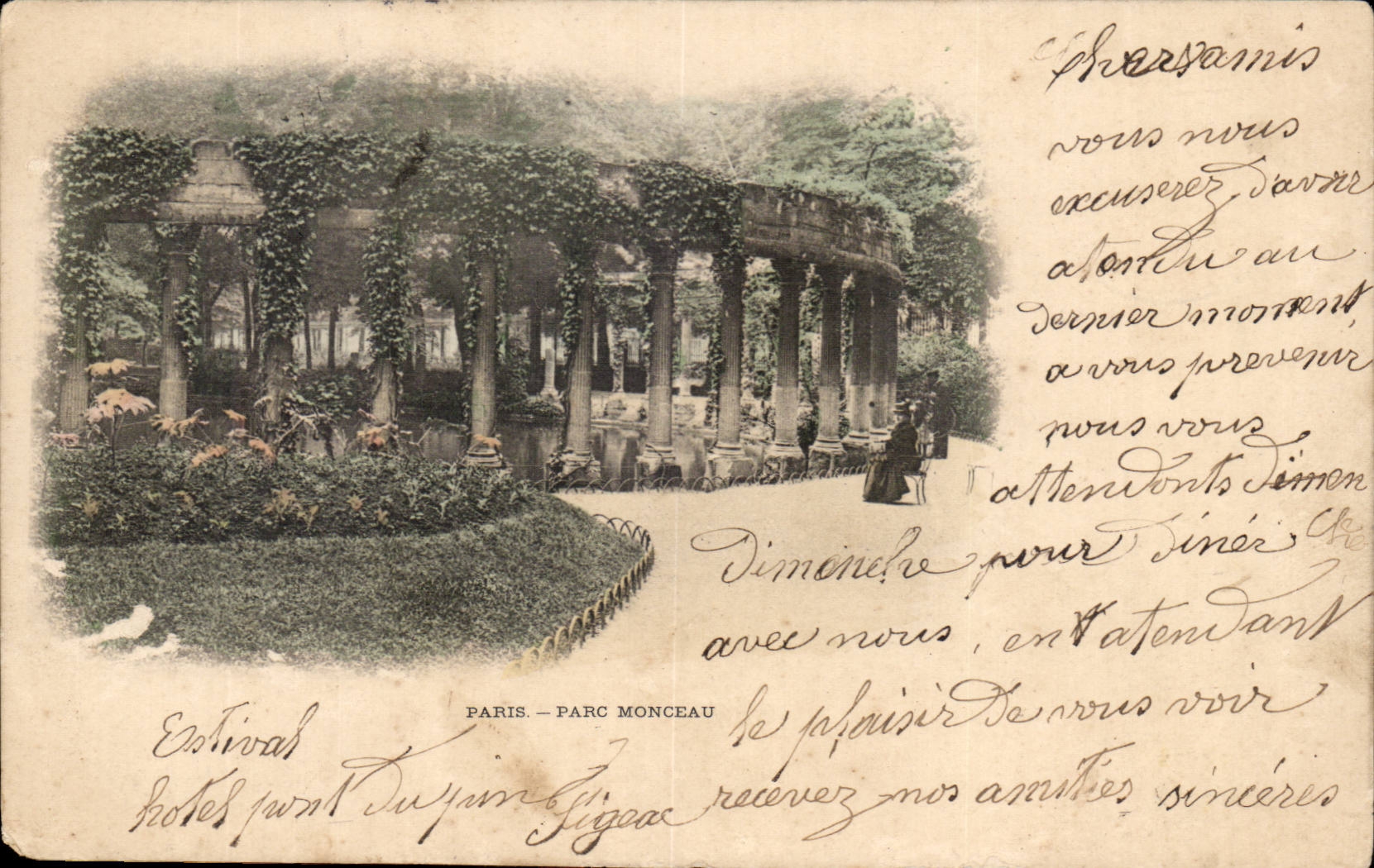 Paris CPA Parc Monceau