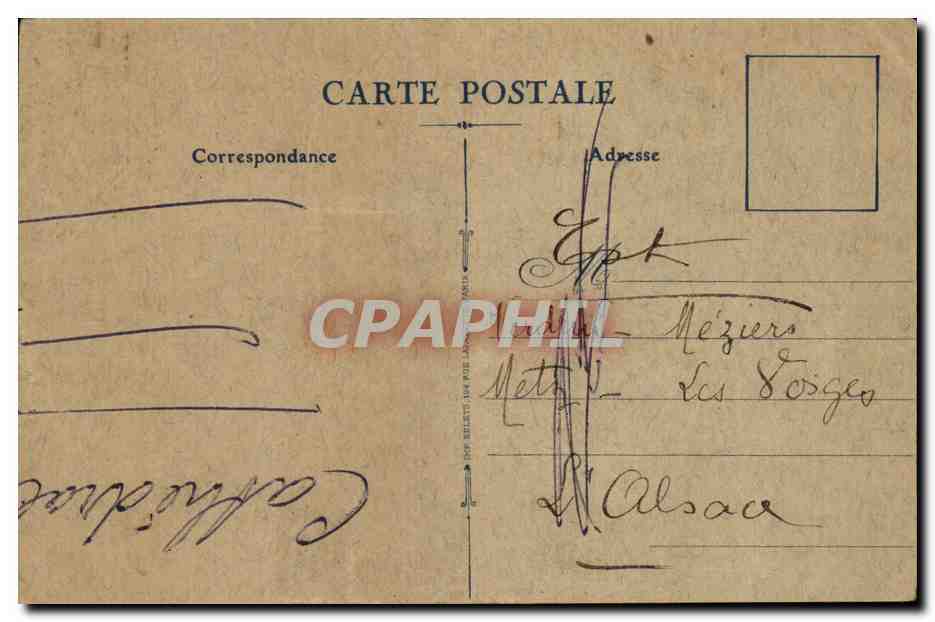 Paris CPA Orphelinat des chemins de fer francais FAubourg St Denis  — Verso