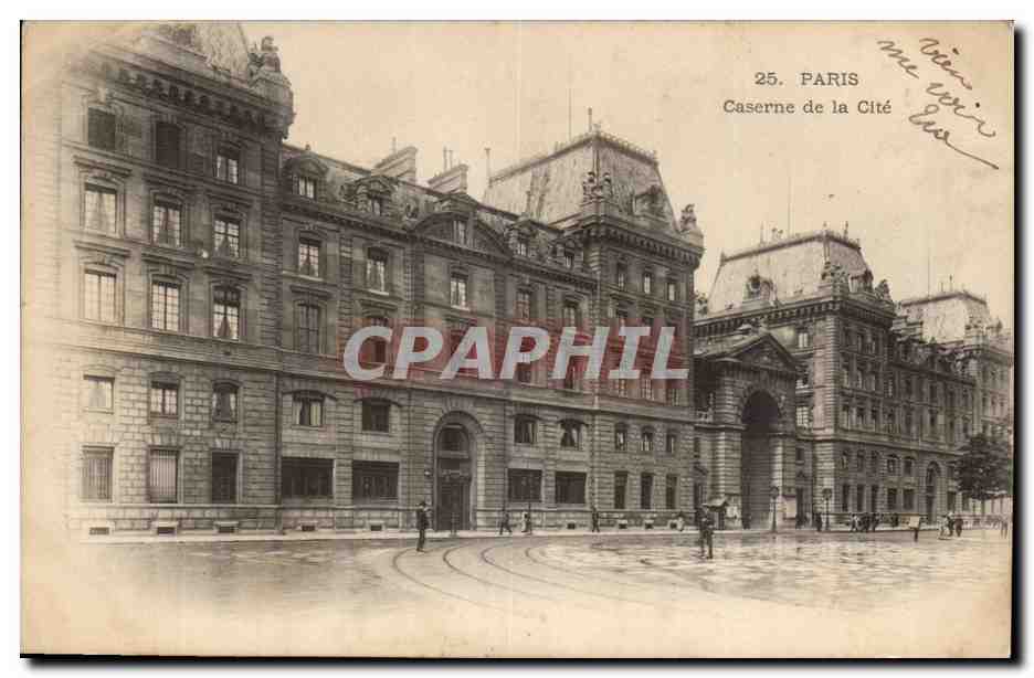 Paris CPA Notre DAme Caserne de la cite