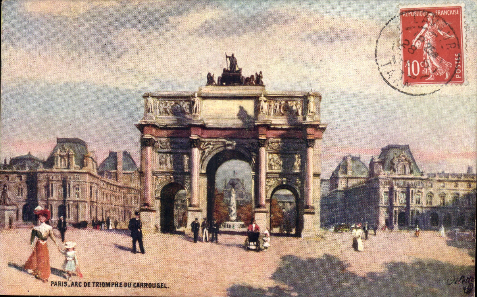 Paris CPA Arc de triomphe du Carrousel