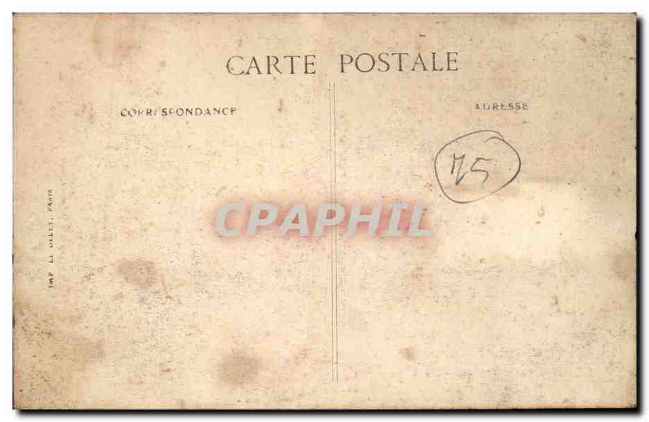 Paris CPA FEtes de la Victoire 14 juillet 1919 Cenotapge la nuit sous l'arc de triomphe de l'etoile — Rückseite