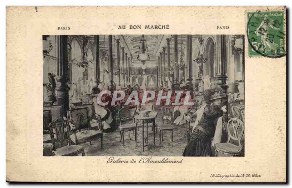 Paris CPA Au Bon marche Galerie de l'ameublement 