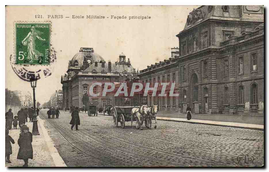 PARIS — École Militaire — Façade principale — CPA n°121