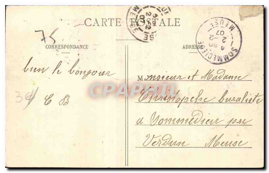 Paris CPA Buttes Chaumont Entree principale — Verso