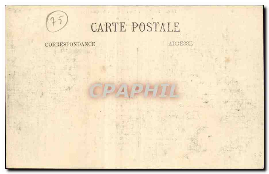 Paris CPA Rue de la Chausse d'Antin et eglise de la Trinite — Rückseite