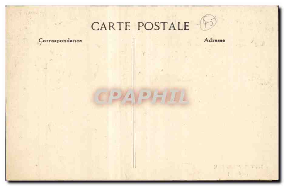 Paris CPA Hotel Marceau (le salon) — Rückseite