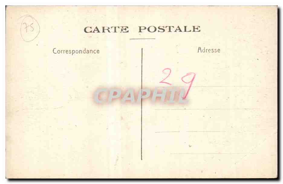 Paris CPA Hotel des Monnaies La grande salle du musee — Rückseite