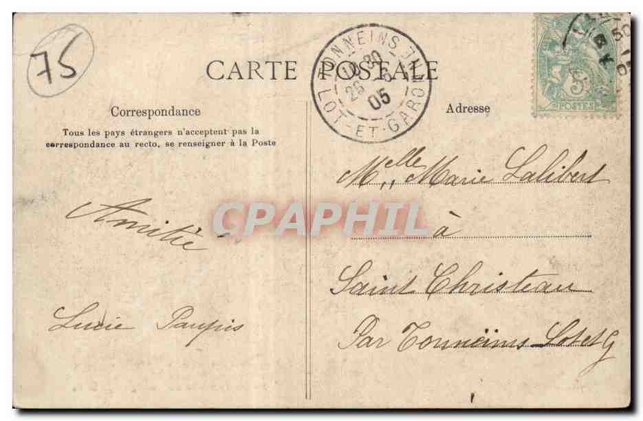 Visite de S.M. Alphonse XIII à Paris — La Gare du Bois de Boulogne — Avant l'arrivée du Cortège — C. L. C. — Reverso
