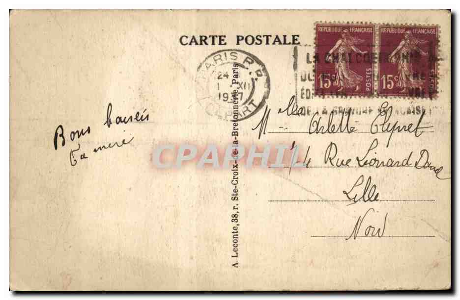 PARIS -- Les Quais Notre Dame — The Quays and Notre-Dame — n°13 — Reverso