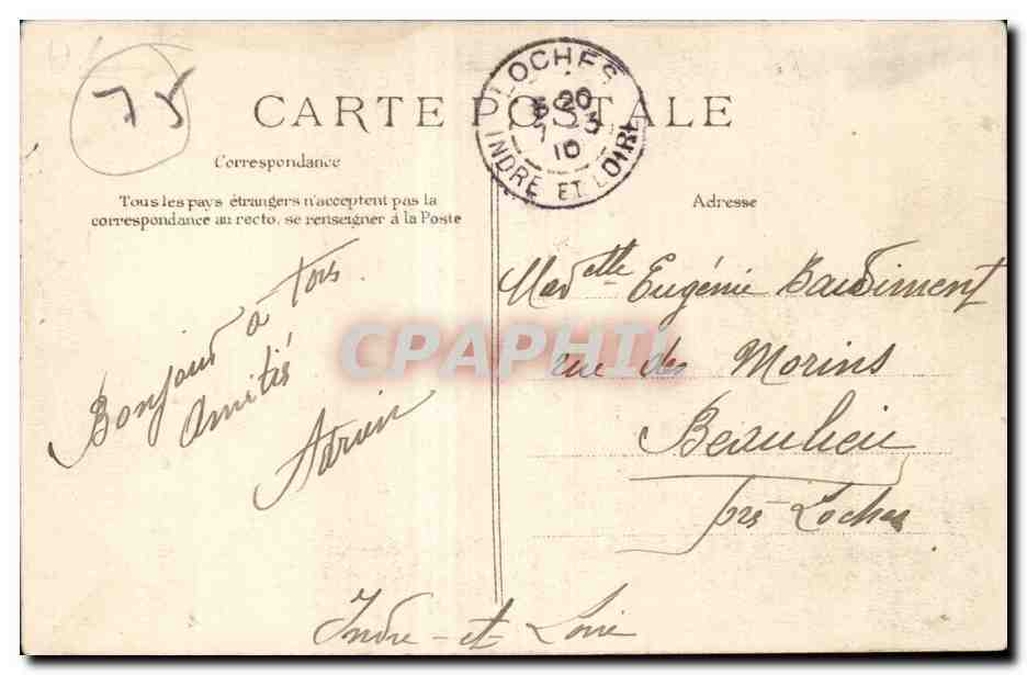 PARIS - MI-CARÈME 1910 — Entrada de la Reina de las Reinas al Elíseo — Reverso