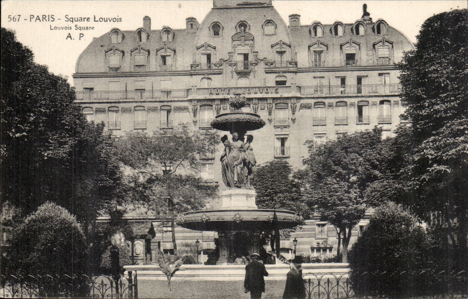 Paris CPA Square Louvois
