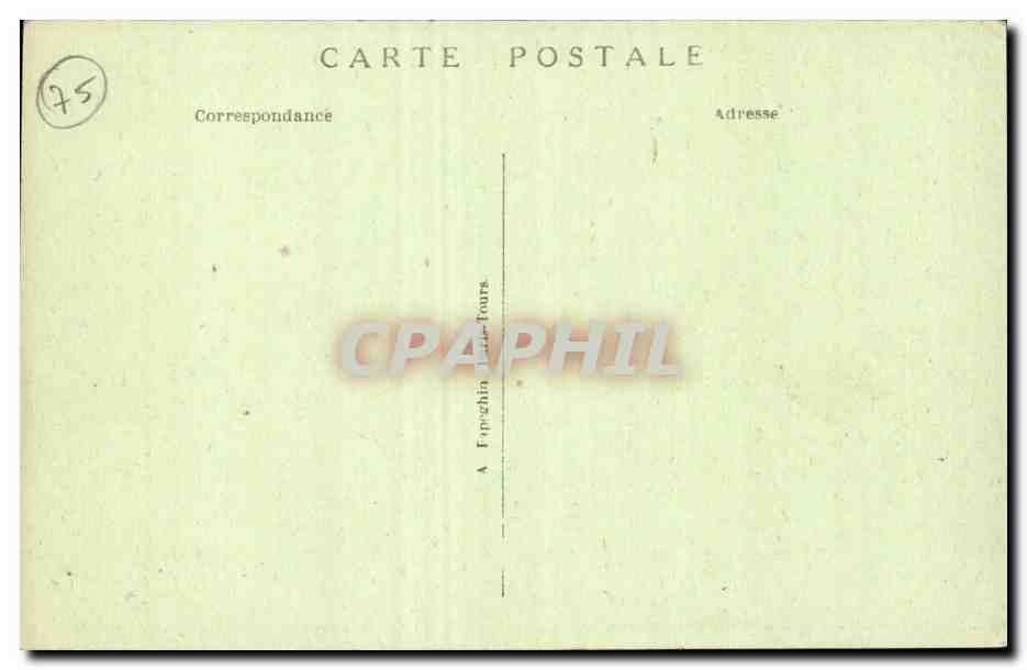 Paris CPA Square Louvois — Rückseite