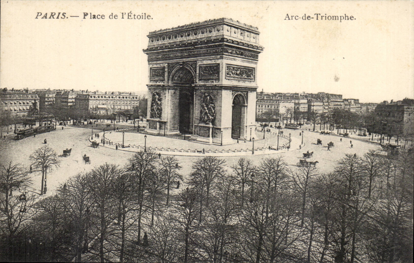Paris CPA Arc de triomphe