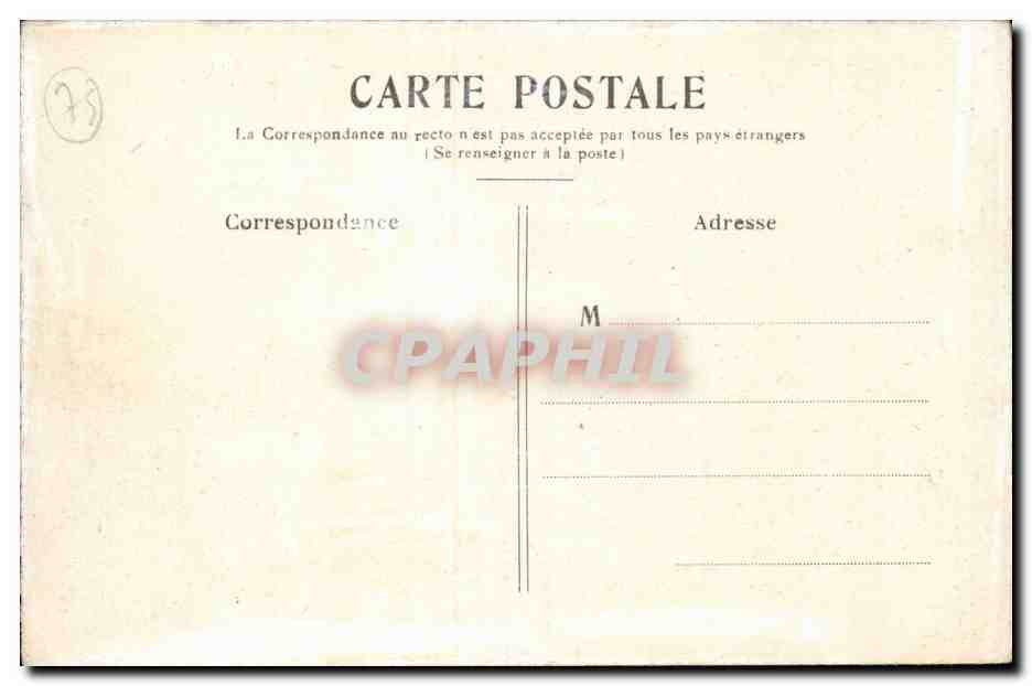 Paris CPA Petit palais — Verso