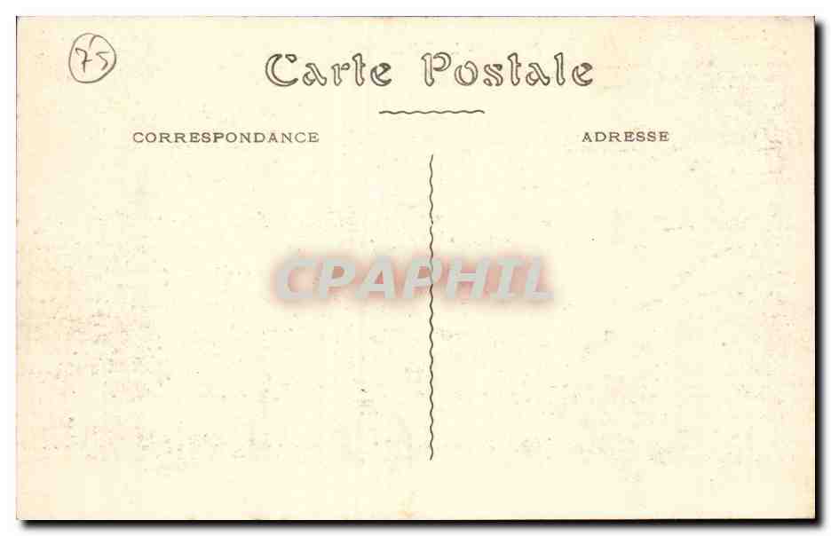 Paris CPA Trocadero — Rückseite