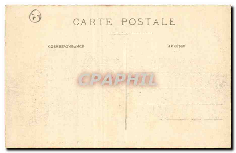Paris CPA Notre Dame Les trois portes — Verso