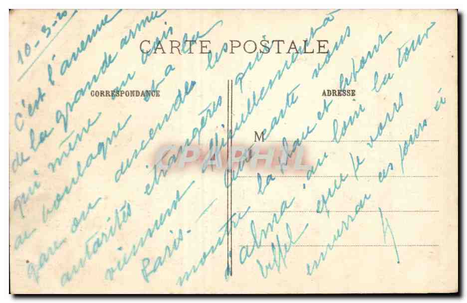 Paris CPA Panorama pris du Cours la reine — Rückseite