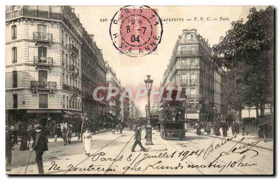 Paris CPA Rue de la Fayette 