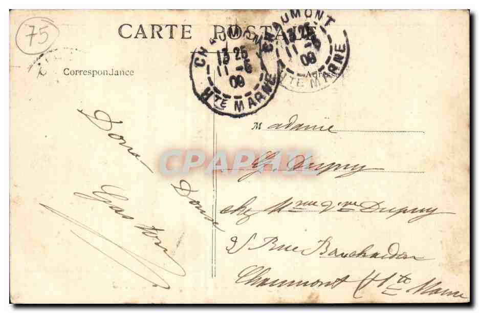 Paris CPA souvenir du royaume de Lilliput Paris (sapeurs pompiers nains dwarfs) — Rückseite