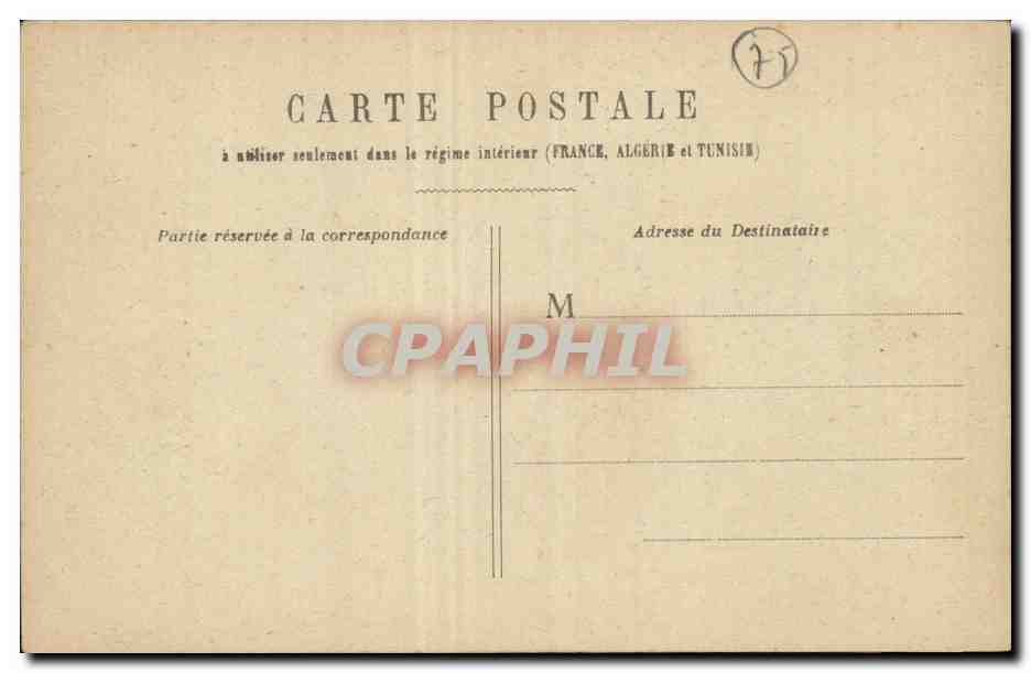 Paris CPA Rue de Rivoli — Rückseite