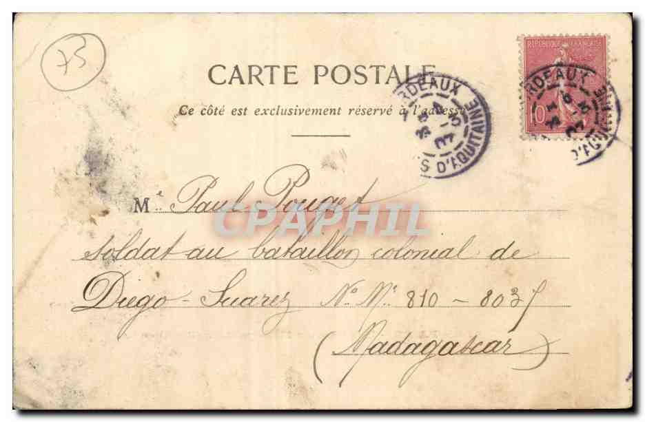 Paris CPA Une gare du MAtropolitain (metro) (Bastille) — Verso